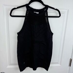 Athleta Black Tank Top laser cut Small